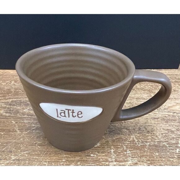Starbucks Latte Brown 9 oz. Mug. - Picture 1 of 4